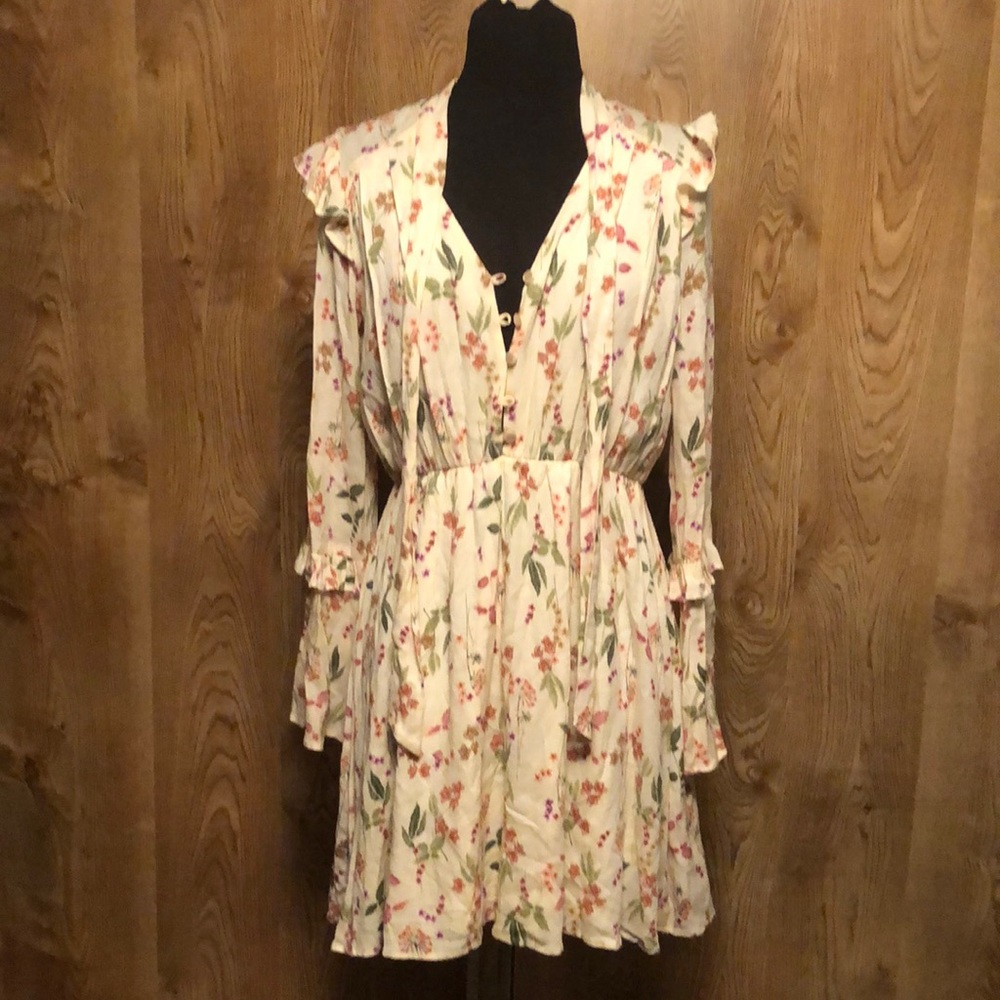 Floral Cream Dress